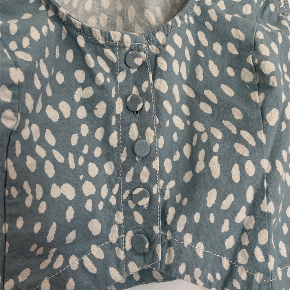 Free People Bennett cloud Top Cropped Vest (top only. Size 8 - Picture 4 of 7